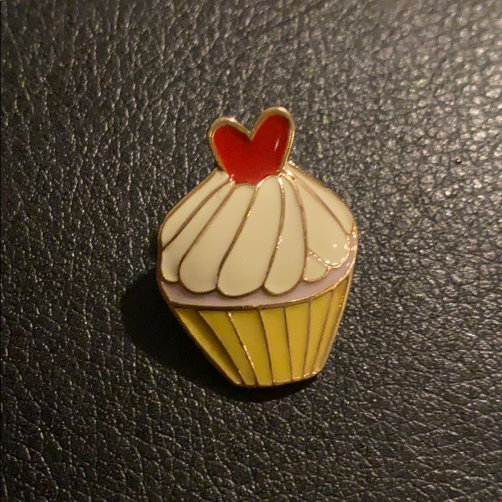 Cupcake Enamel Brooch